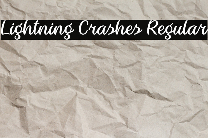 Lightning Crashes Regular Example 3