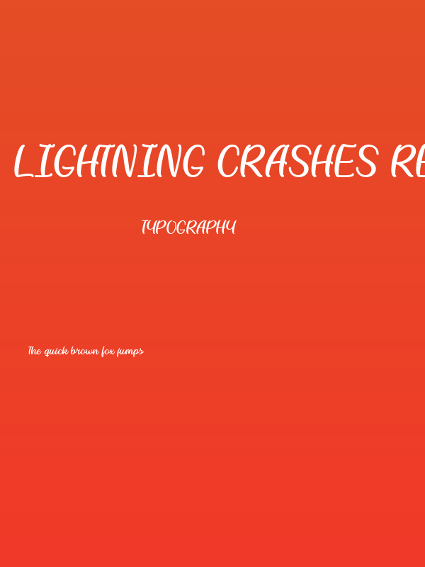 Lightning Crashes Regular Poster