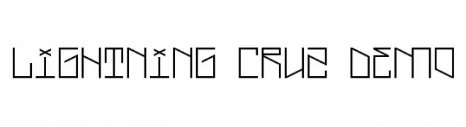 Lightning Cruz Demo  font caratteri gratis