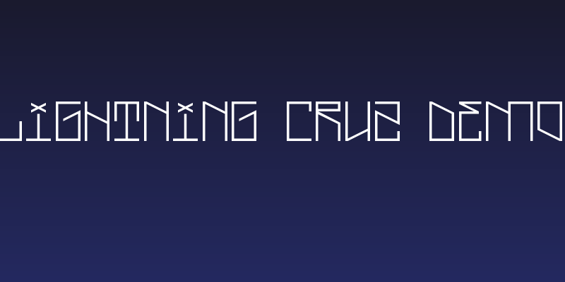 Lightning Cruz Demo Social Header