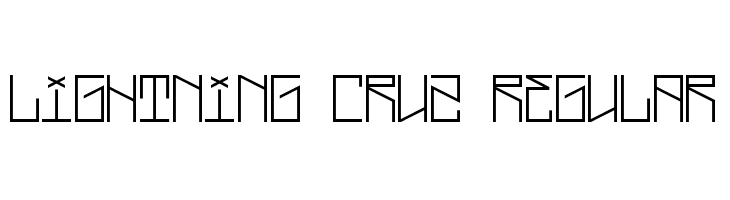Lightning Cruz Regular Font