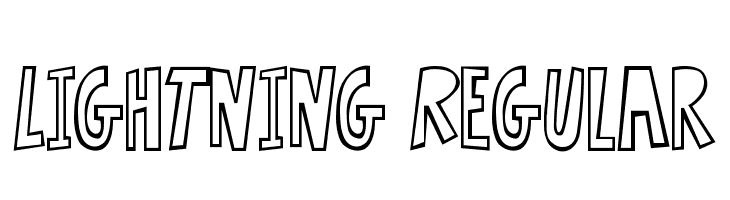 Lightning Regular Free Fonts Download
