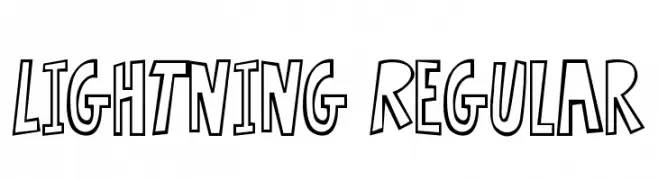 Lightning Regular  font caratteri gratis