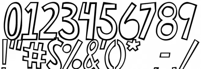 Lightning Regular Font OTHER CHARS