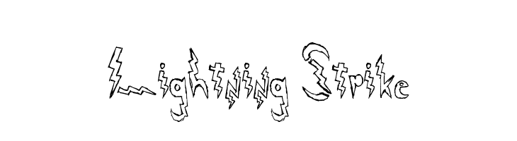 Lightning Strike  Descarca Fonturi Gratis