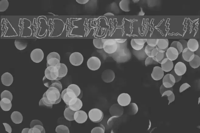 Lightning Strike फ़ॉन्ट examples