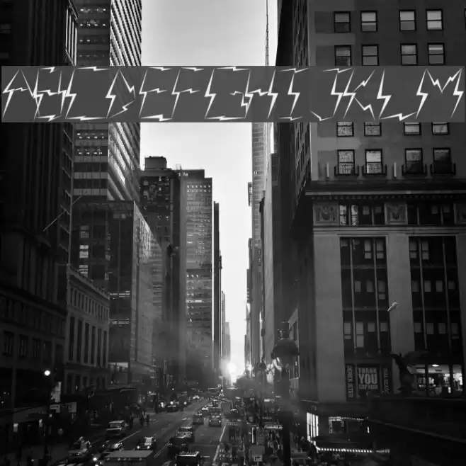 Lightning raid Font examples