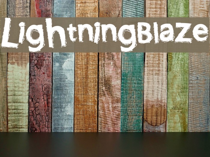 LightningBlaze Font examples