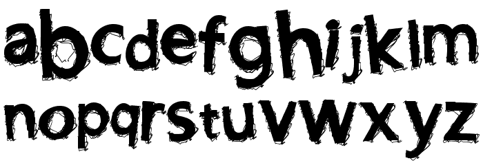 LightningBlaze Font LOWERCASE