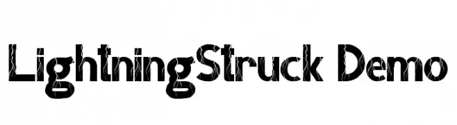 LightningStruck Demo  font caratteri gratis
