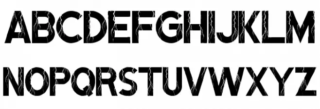 LightningStruck Demo Font Litere mari