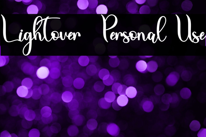 Lightover - Personal Use Example 1