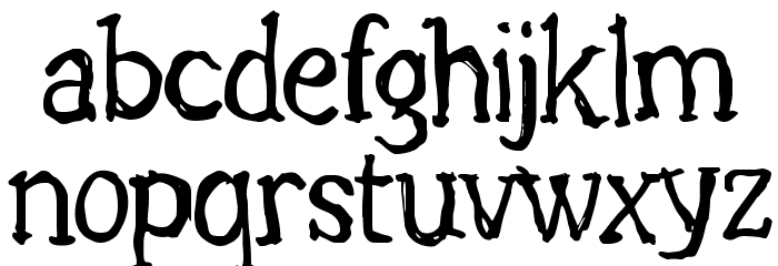 Lights Out BRK Font LOWERCASE