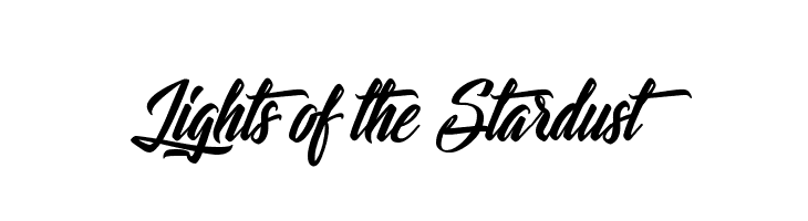 Lights of the Stardust Шрифта