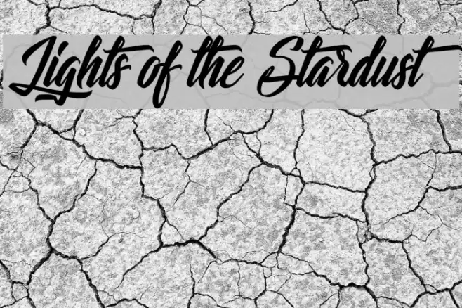 Lights of the Stardust Font examples
