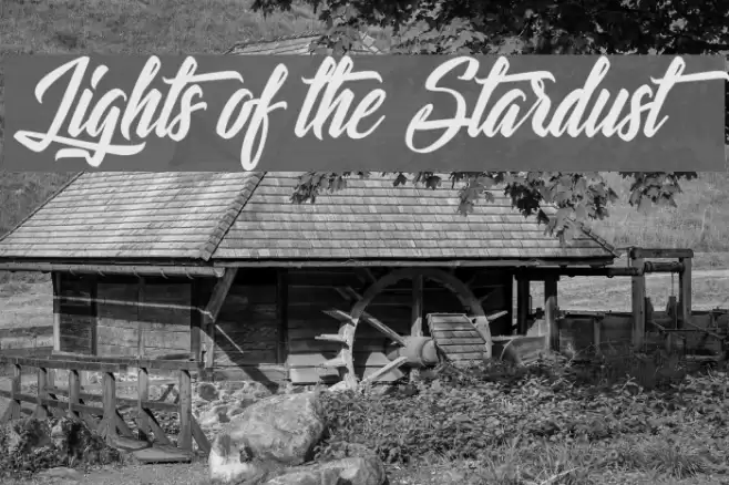 Lights of the Stardust Font examples
