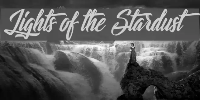 Lights of the Stardust Schriftart examples