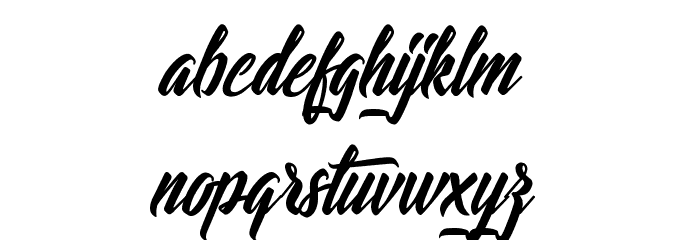 Lights of the Stardust Font LOWERCASE