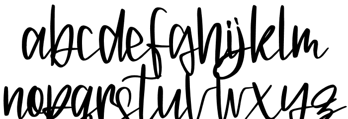 Lightshoot Font LOWERCASE