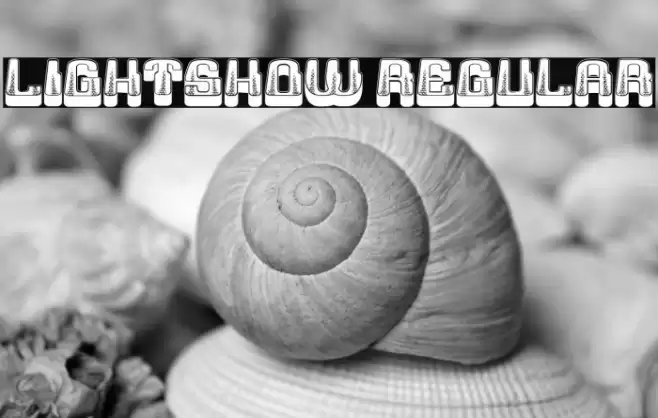 Lightshow Regular Font examples