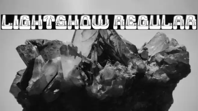Lightshow Regular Font examples