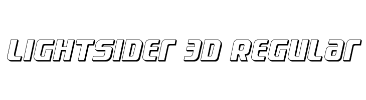 Lightsider 3D Regular  Скачать бесплатные шрифты