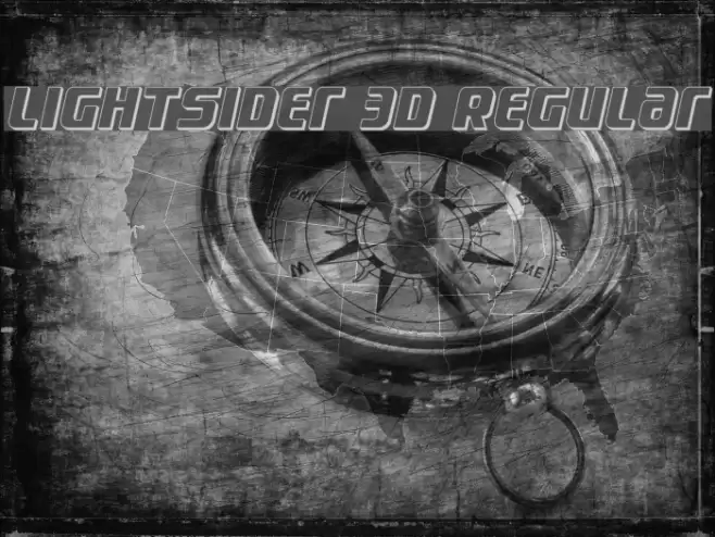 Lightsider 3D Regular Font examples