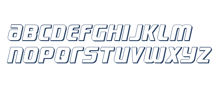 Lightsider 3D Regular Lowercase