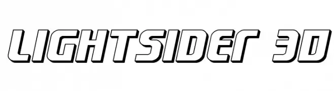 Lightsider 3D  Fuentes Gratis Descargar