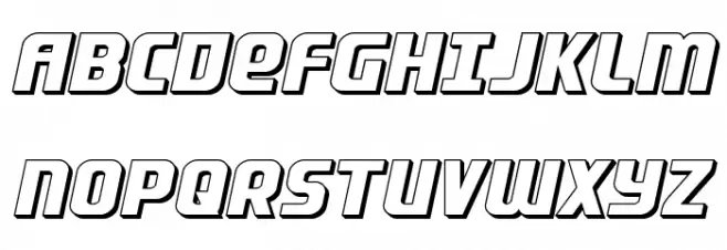Lightsider 3D Шрифта ВЕРХНИЙ