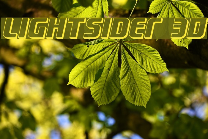 Lightsider 3D Font examples
