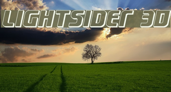 Lightsider 3D Font examples
