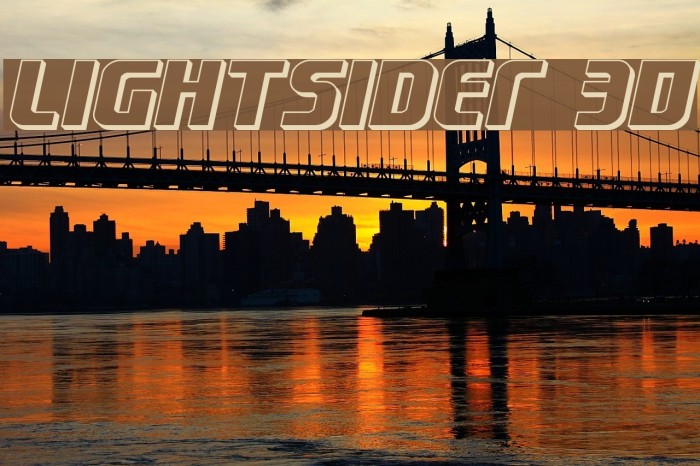 Lightsider 3D Font examples