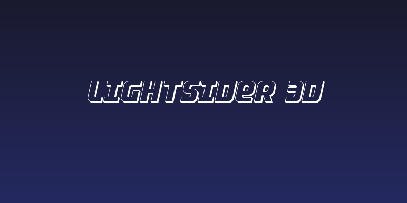 Lightsider 3D Social Header