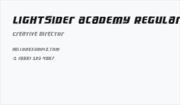 Lightsider Academy Regular Business Card