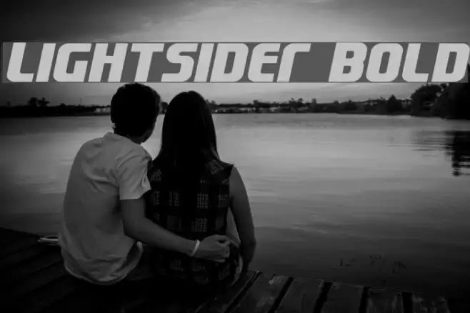 Lightsider Bold Font examples