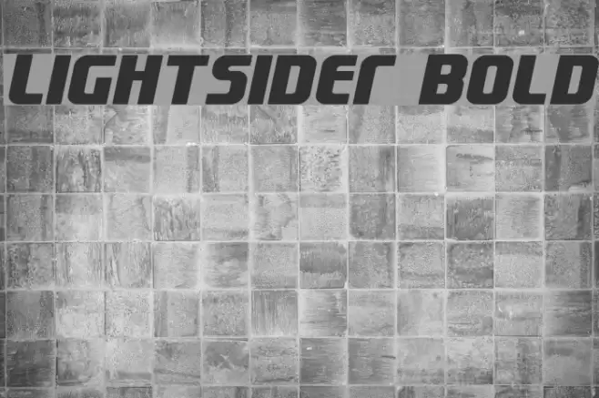 Lightsider Bold Font examples