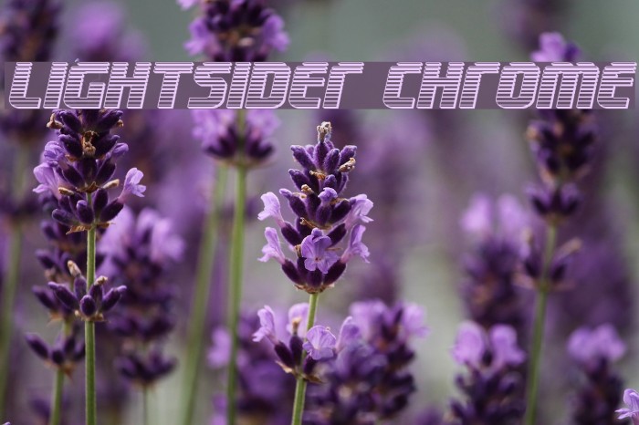 Lightsider Chrome Font examples