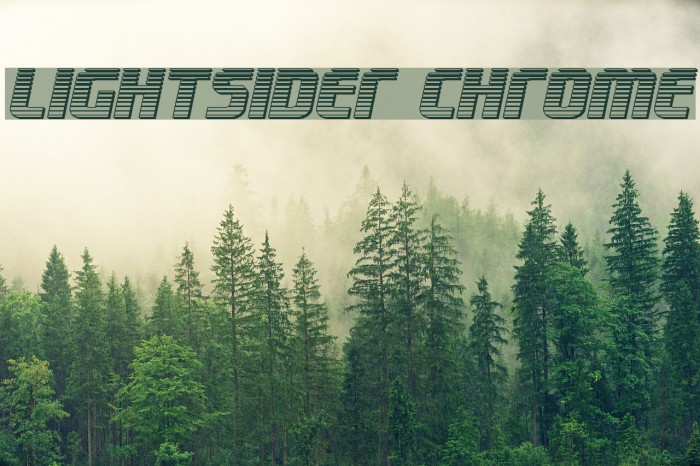 Lightsider Chrome Font examples