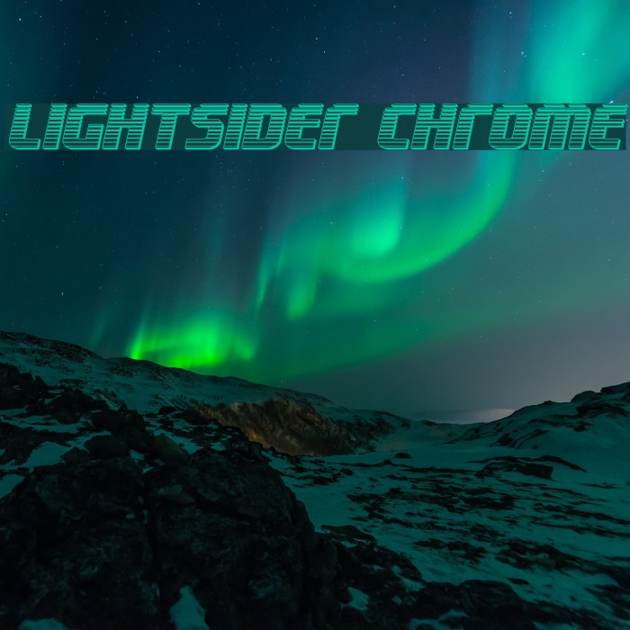 Lightsider Chrome Font examples
