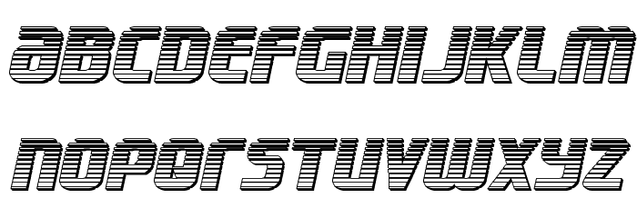 Lightsider Chrome Font LOWERCASE
