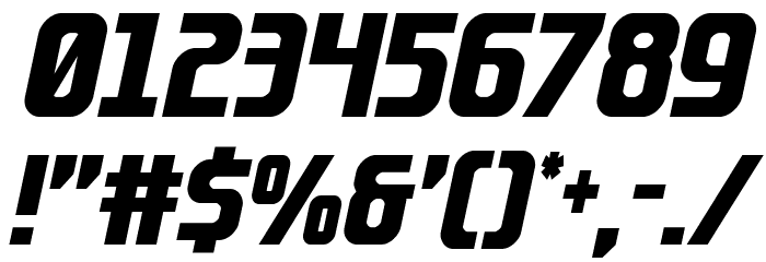 Lightsider Compact Condensed Font OTHER CHARS