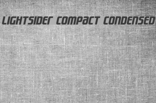 Lightsider Compact Condensed Example 3