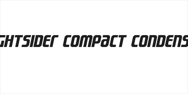 Lightsider Compact Condensed Logo
