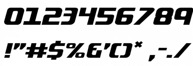 Lightsider Compact Expanded Font OTHER CHARS