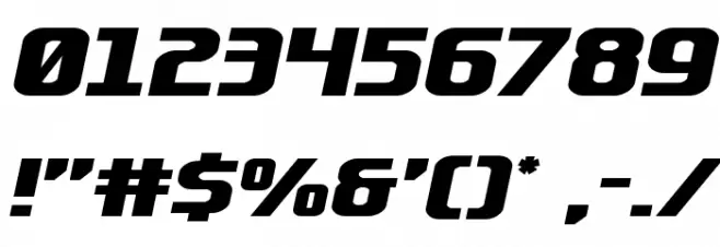 Lightsider Compact Expanded Font OTHER CHARS