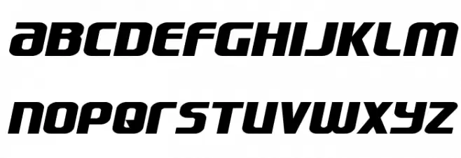 Lightsider Compact Expanded Fonte MINÚSCULAS