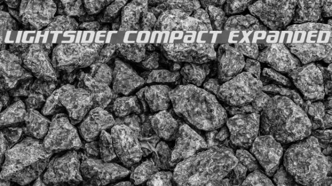 Lightsider Compact Expanded Font examples