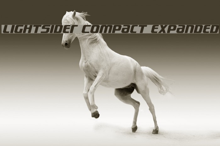 Lightsider Compact Expanded Font examples
