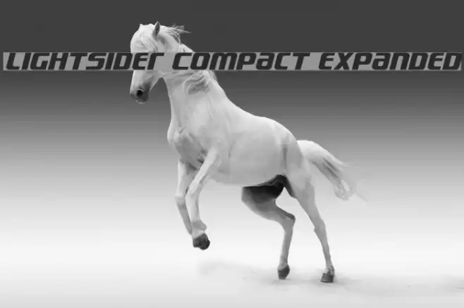 Lightsider Compact Expanded Font examples